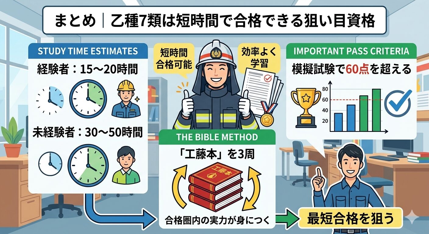 乙種7類は短時間で合格できる狙い目資格