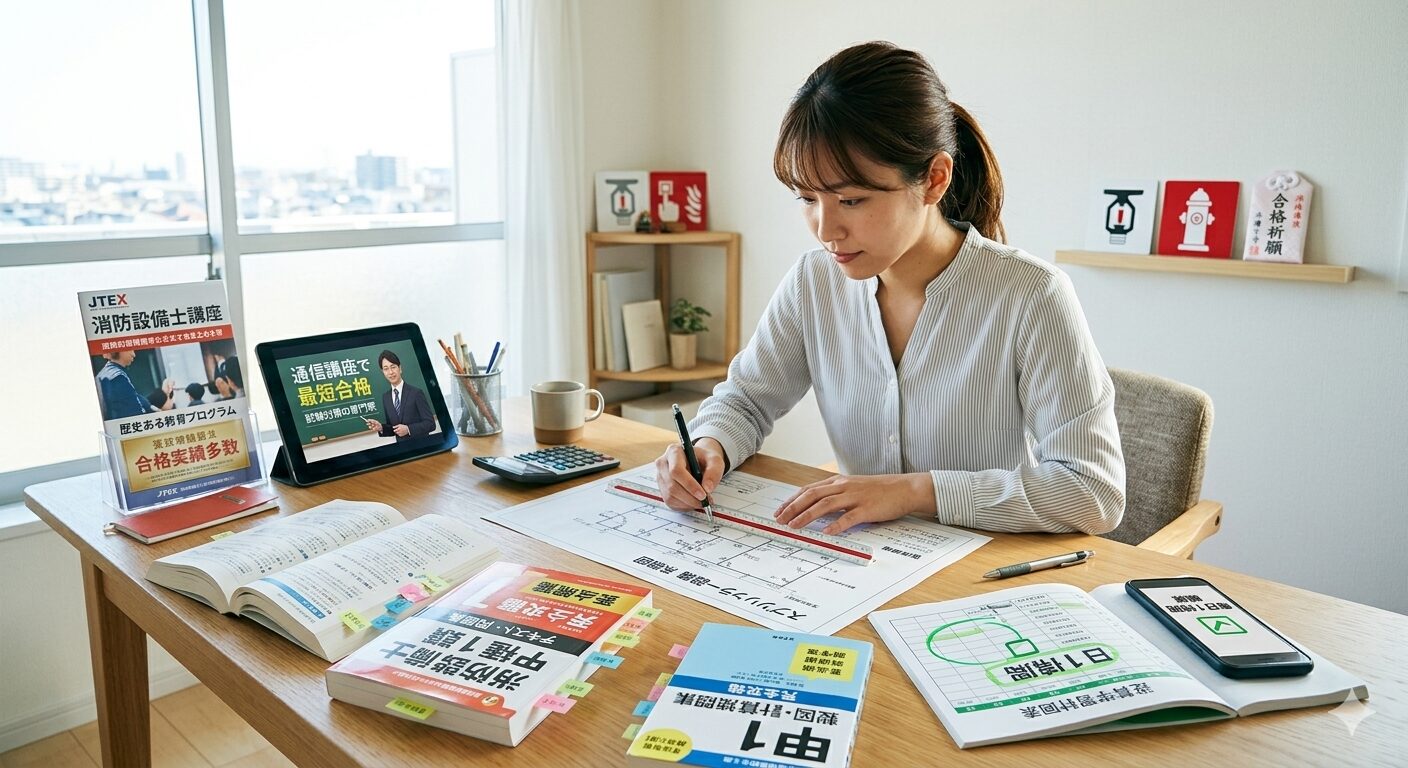 効率的な学習で消防設備士甲種1類を突破