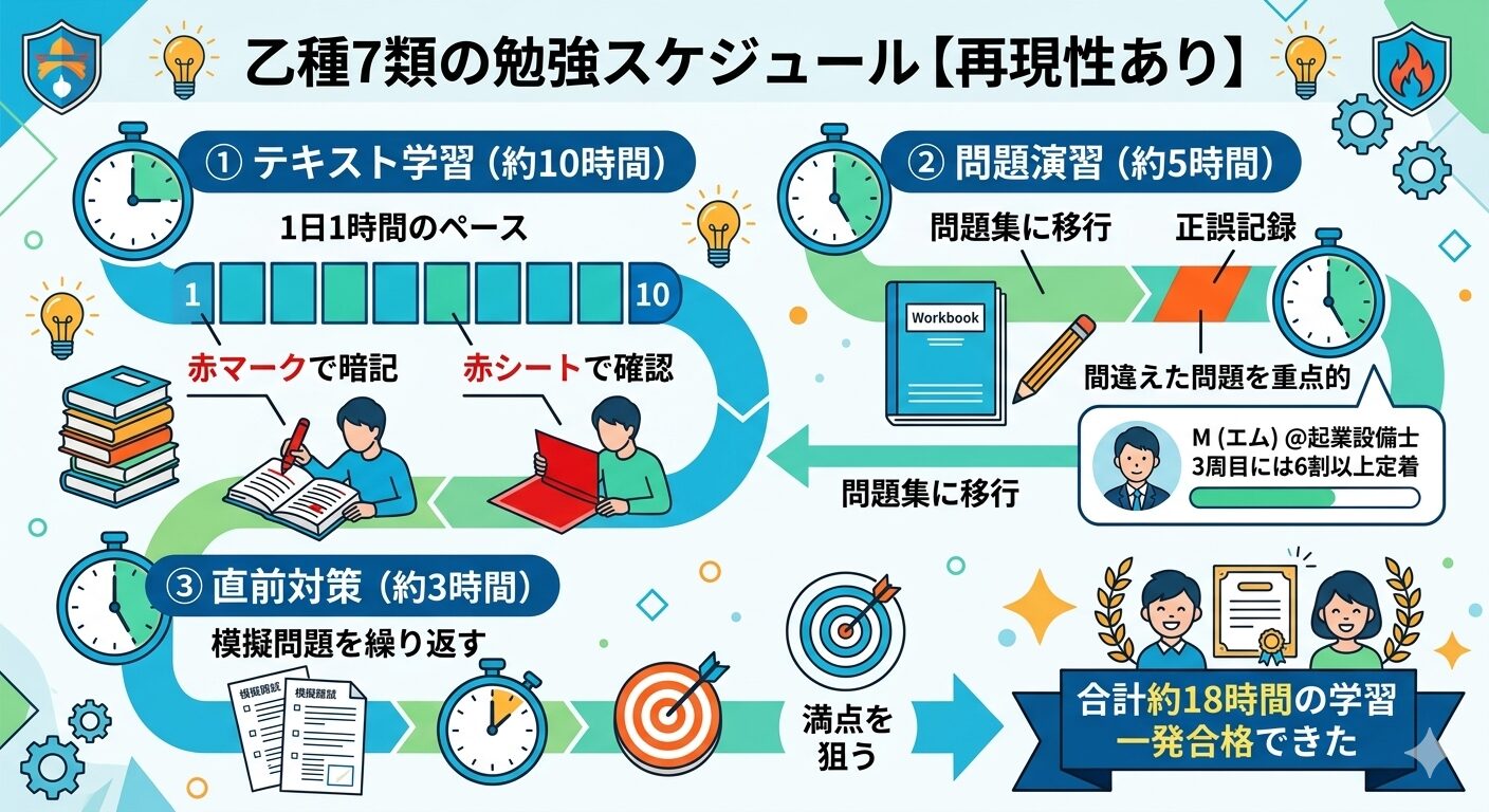 乙種7類の勉強スケジュール