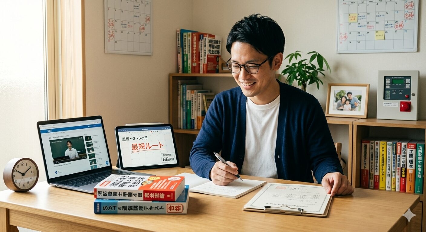 消防設備士 甲種4類の勉強時間は最短60時間