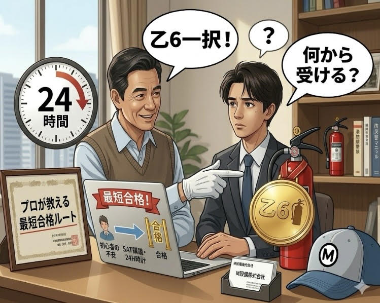 消防設備士 何から受けるかを解説する全類90点超合格のプロ設備士M