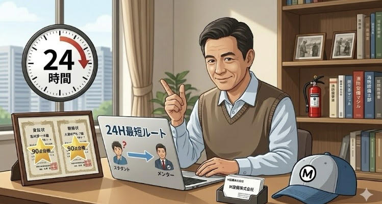 消防設備士 乙6 勉強時間を解説する全類90点合格の起業設備士M