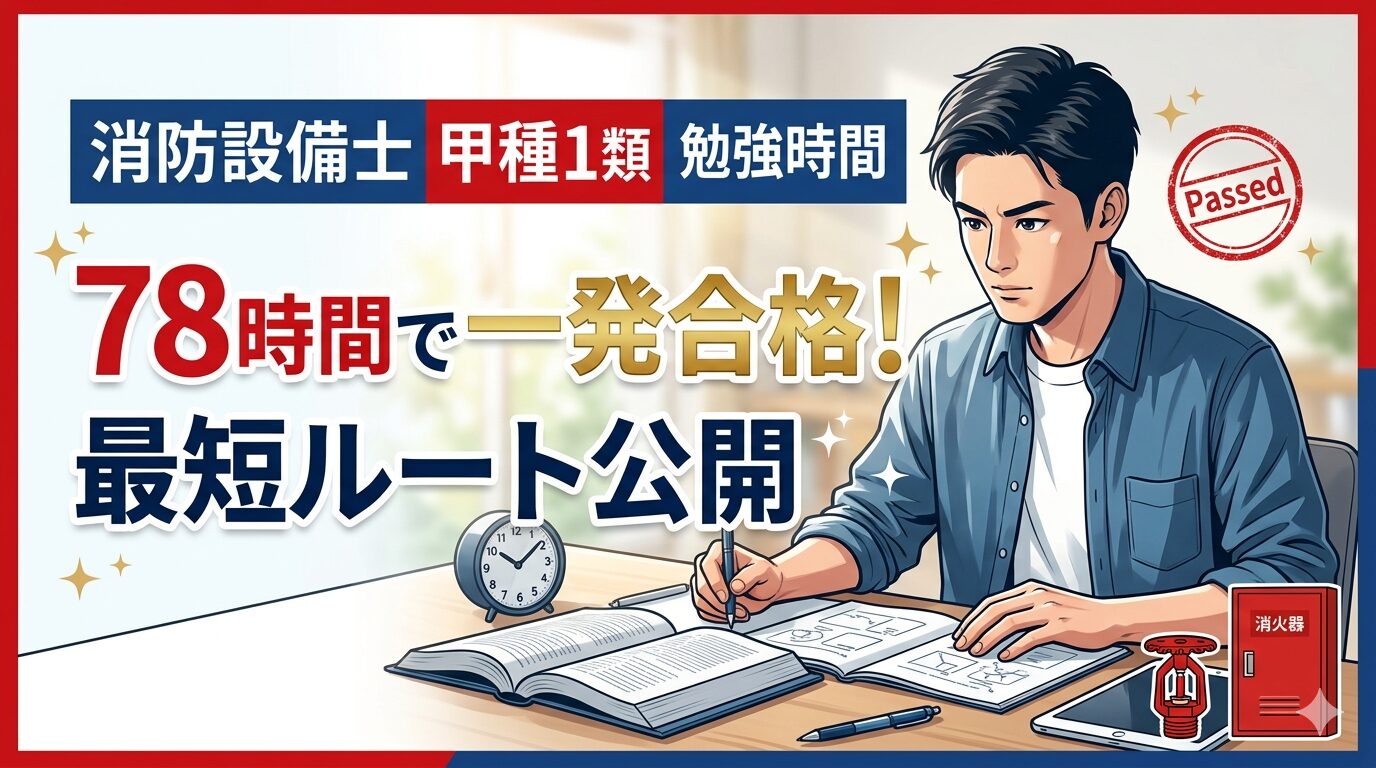 消防設備士 甲種1類の勉強時間