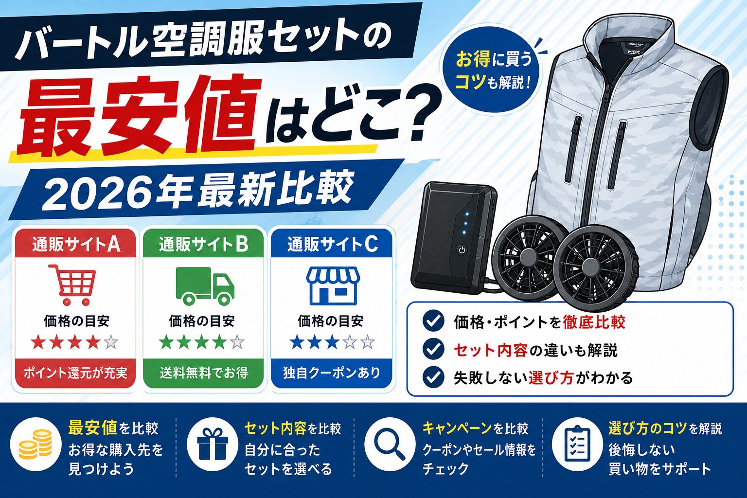 BURTLE 空調服 ファン　フルセット　純正AIRCRAFT アウトドア　最安 バートル空調服セットの最安値はどこ？2026年最新比較 | 消防設備士.com