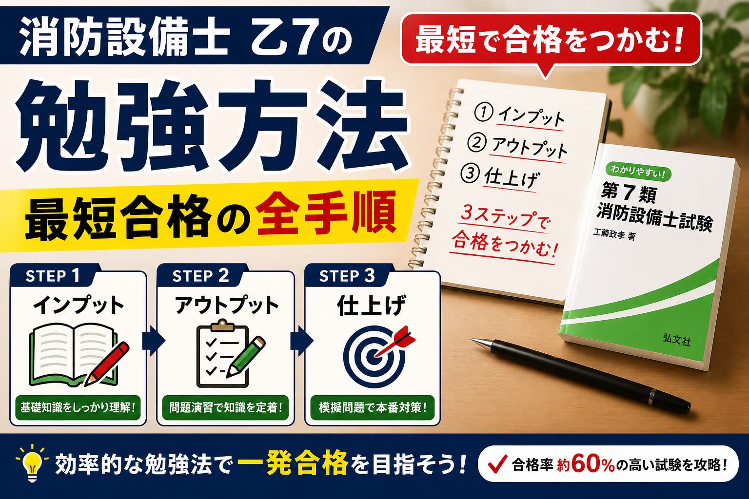 消防設備士 乙7の勉強方法